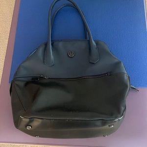 Worn but still has life LUlu bag blue at top black lower